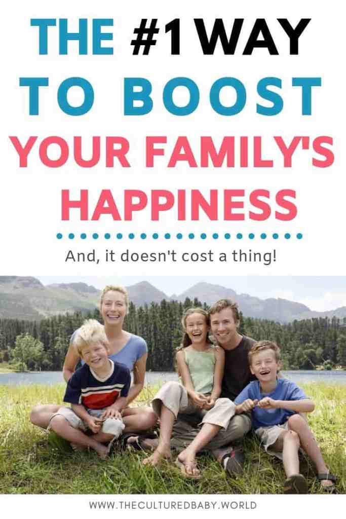 family outside in nature | way to boost your family's happiness 