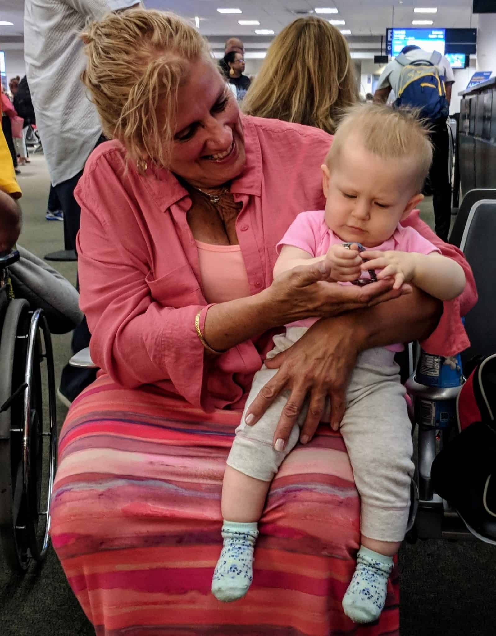 woman holding Violet