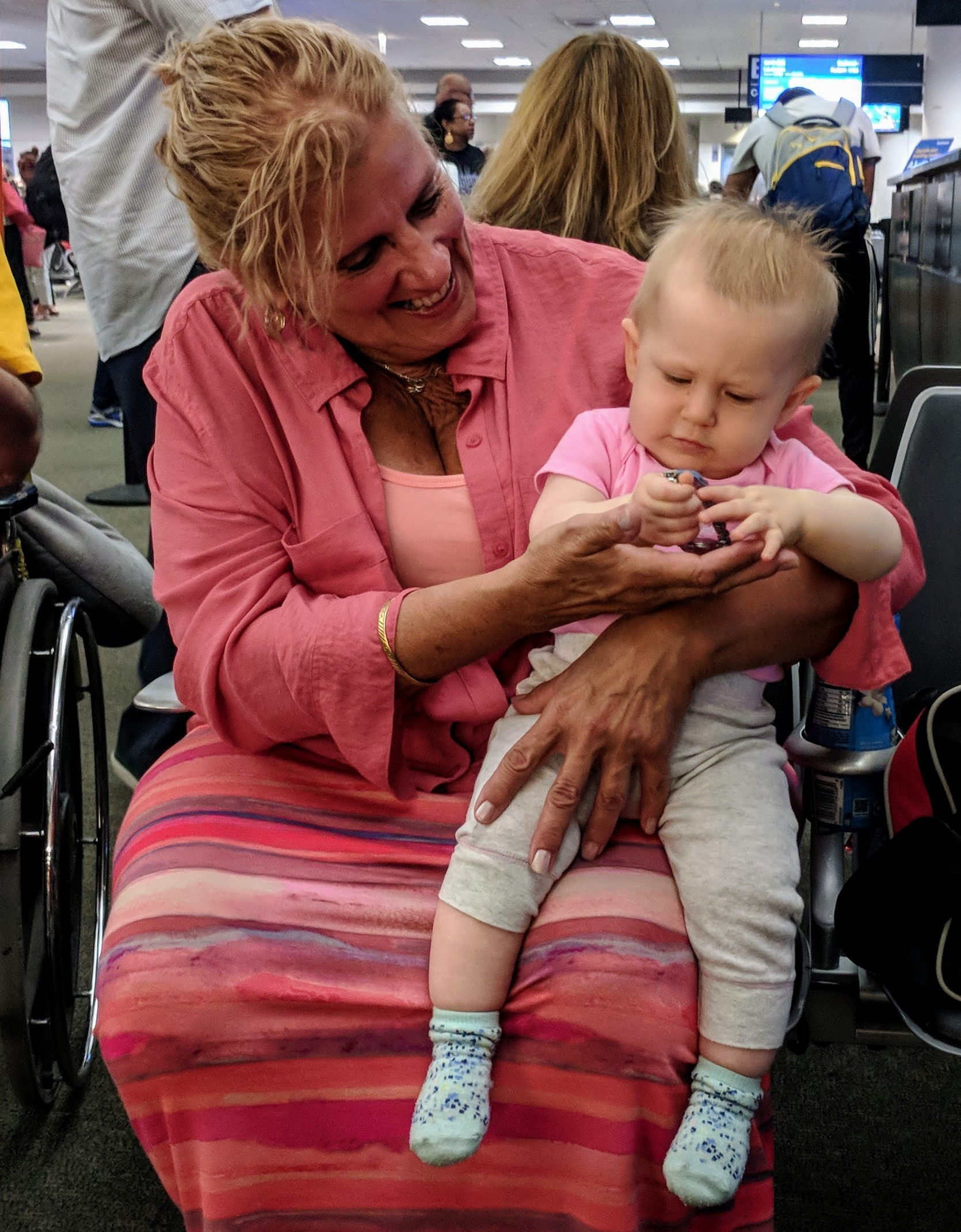 woman holding Violet