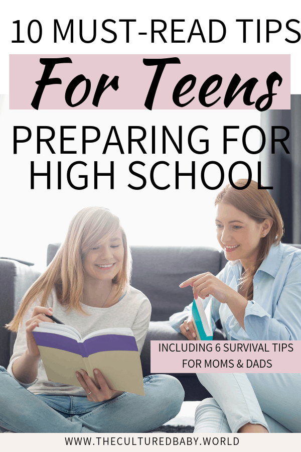 daughter and mother reading together | tips to help prepare your teen for high school 